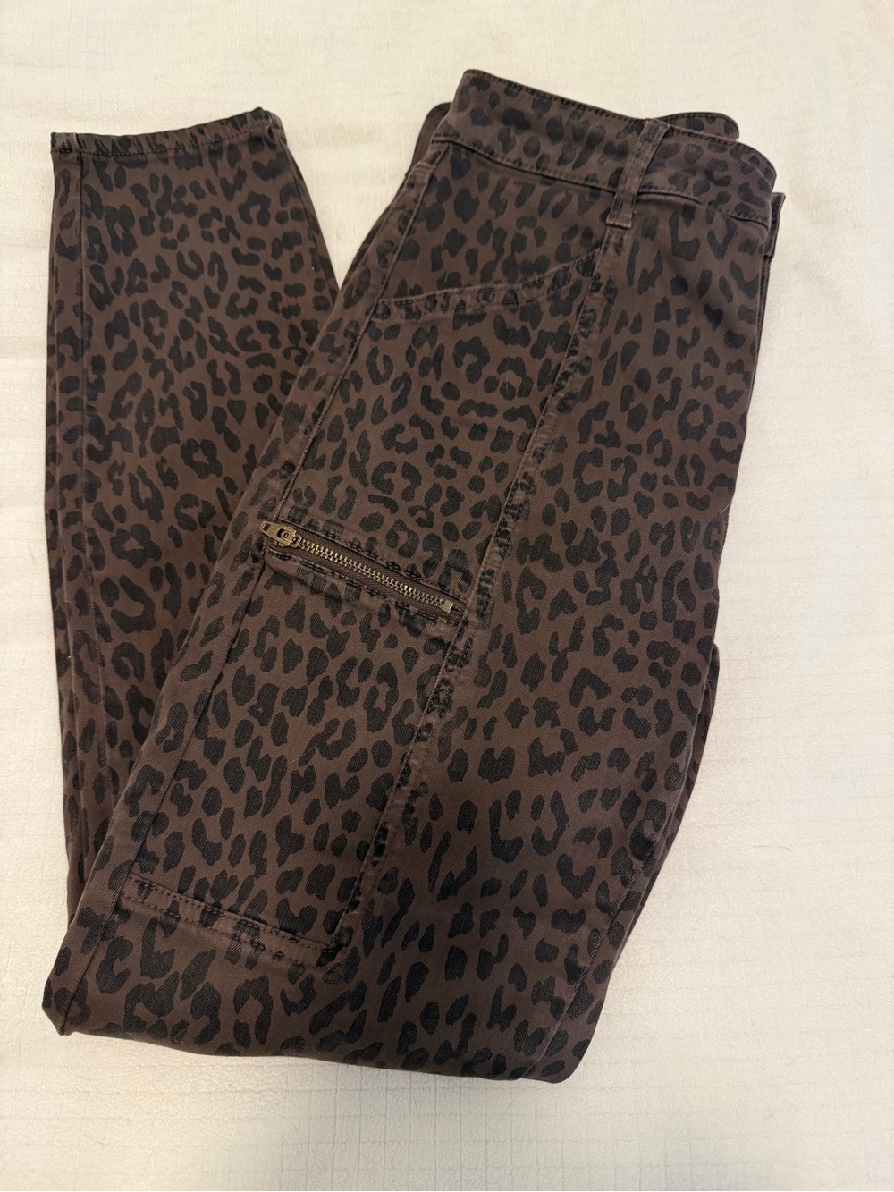Pistola Leopard-Pattern Skinny Pants - Brown & Black